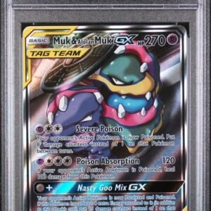 PSA GEM MT 10 - MUK & ALOLAN MUK GX UNBROKEN BONDS-FA 2019 POKEMON SUN & MOON UNBROKEN BONDS