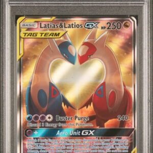 PSA NM 7 - FA/LATIAS & LATIOS GX TEAM UP 2019 POKEMON SUN & MOON TEAM UP